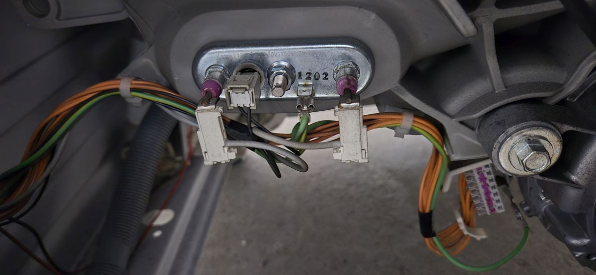 Arrière de la machine à laver