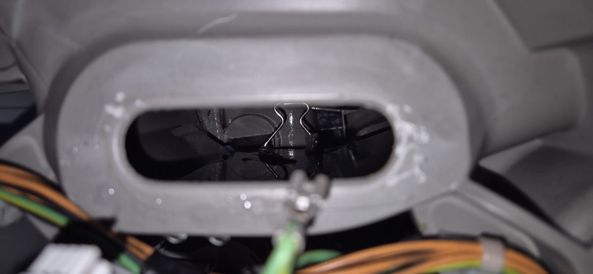 Arrière de la machine à laver